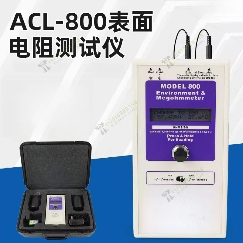 

Цифровой тестер поверхностного сопротивления, антистатический измеритель с датчиком тяжелого веса для проверки сопротивления изоляции