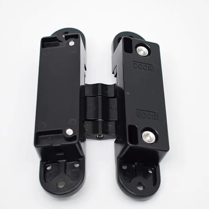 2X 3D Adjustable Door Hinge Adjustable Conceal Hinge /Invisible Door Hinge 140X30MM 60KG Black