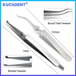 KUCUDENT Dental Orthodontic Bracket Buccal Tube Tweezer Holder Forcep Stainless Steel Surgical Tools Dentistry Instruments