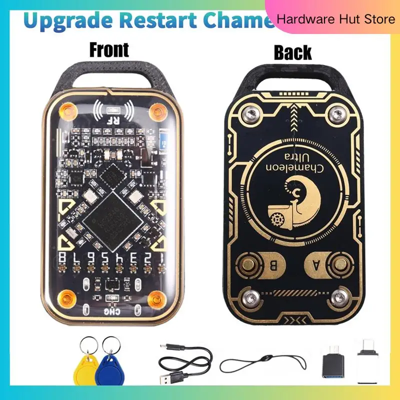 

Эмулятор смарт-карт Chameleon Ultra, RFID-считыватель смарт-чипов + 2 брелока XUID, 125K, 13,56 м, декодирование карт, обновление дубликатора NFC-Y31A