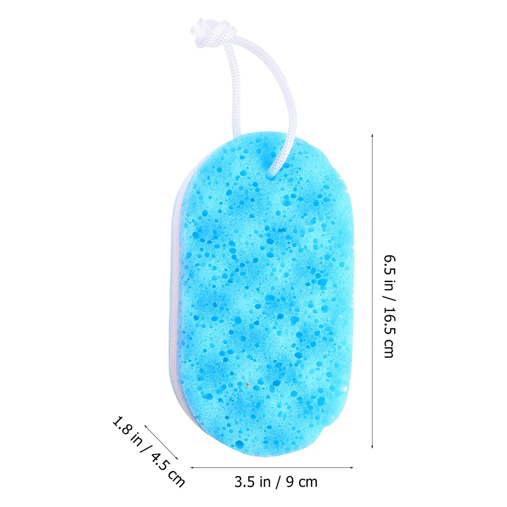 

6pcs Bath Sponge Body Cleaning Supplies Exfoliating Shower Scrubber Large Soft Sponge For Adult Durable Travel Size Gentle Skin