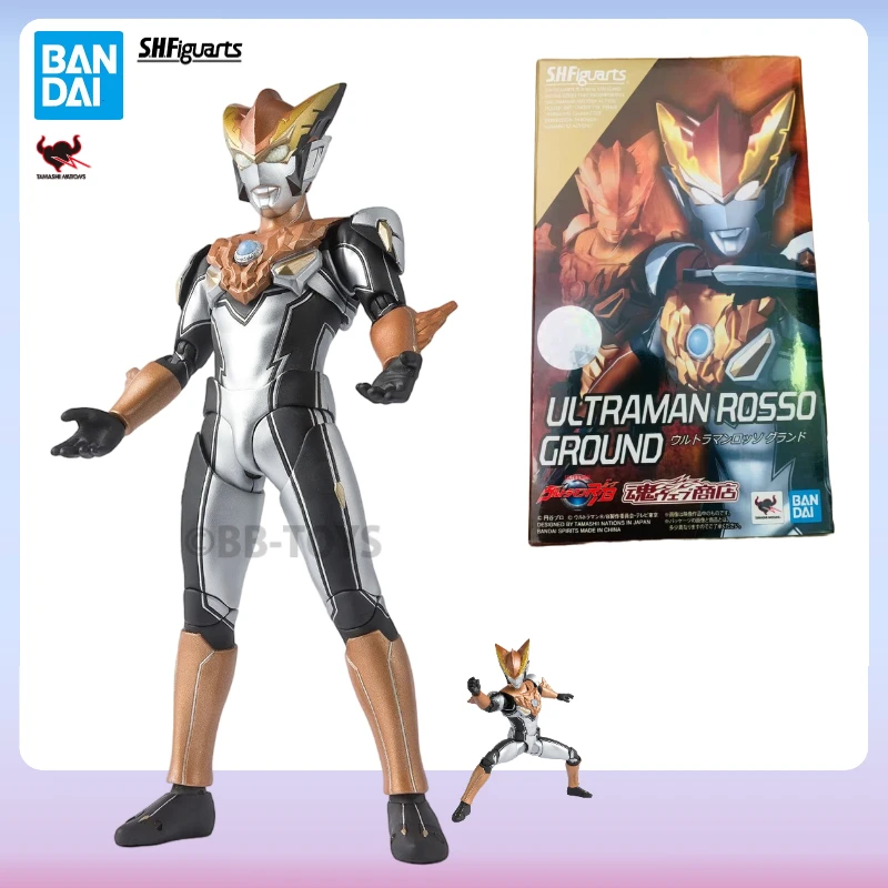 

In Stock Bandai S.H.Figuarts SHF Ultraman Series Rosso Ground Movable Anime Action Figure Collectible Original Box Ornaments