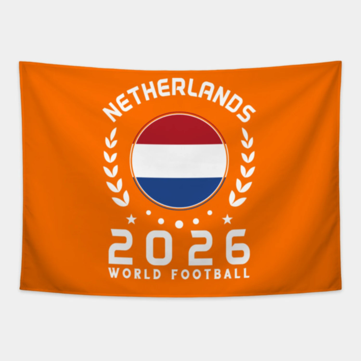 Vintage-Wandteppich mit niederländischer Nationalflagge, Fußball-Wandteppich für Fans, Zuhause, Party, Wohnzimmer, Schlafzimmer, Hintergrund