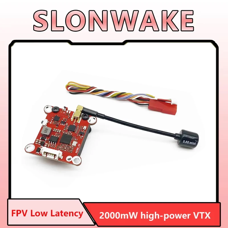 

5.8G 48CH 2W FPV VTX передатчик с низкой задержкой Pit/200mW/500mW/1000mW/2000mW Встроенный микрофон для фристайла Дрон дальнего действия