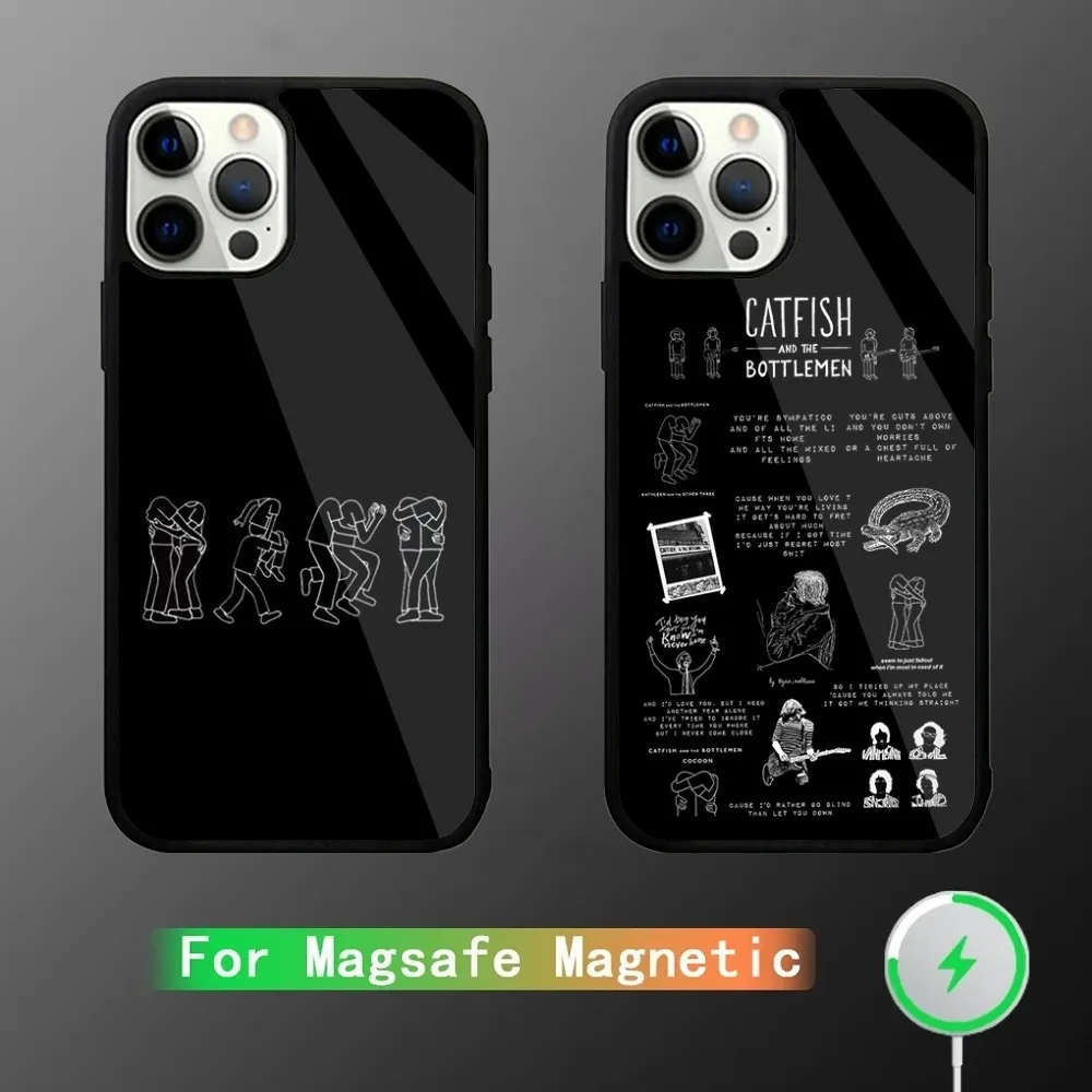 

Band Catfish and Bottlemen Phone Case For iPhone 16,15,14,13,12,11,Plus,Pro,Max Mini Magsafe Magnetic Wireless Charging