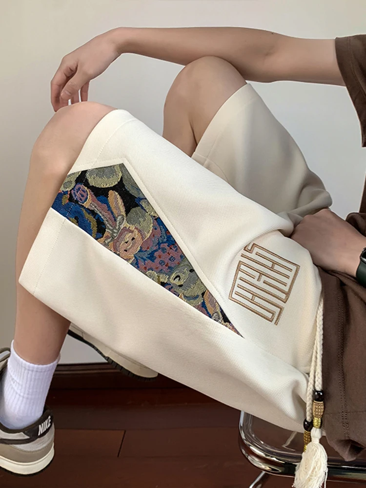 

American Sle Baskeall Sport orts Men Summer Trendy Bear 5 Five-Quarter Loose Fit Casual Heavyweight Pants