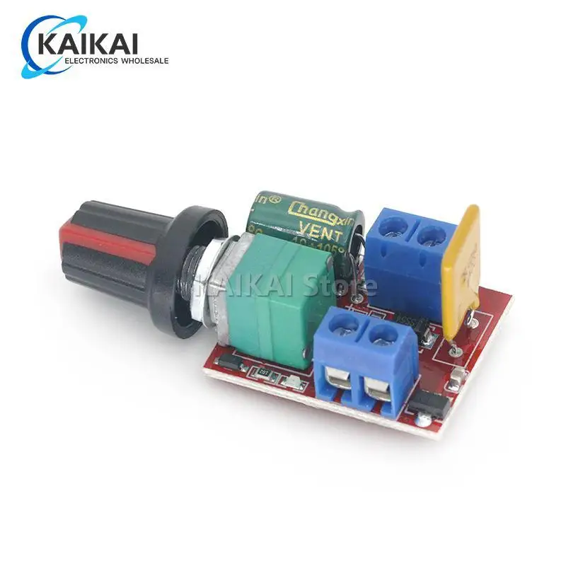 Hot Sale Mini 5A PWM Max 90W DC Motor Speed Controller Module 3V-35V Speed Control Switch LED Dimmer