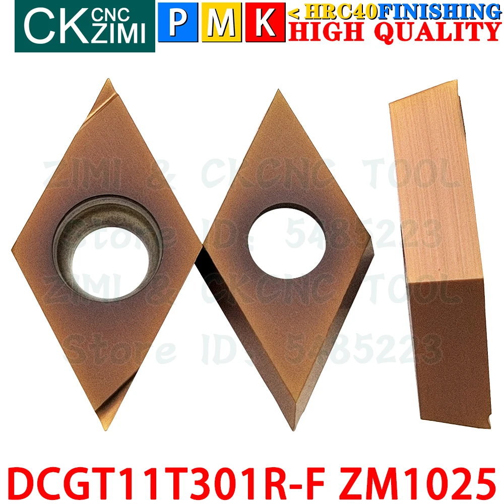 DCGT11T301R-F ZM1025 DCGT 11T301 R-F ZM1025 Wkładki z węglika Precyzyjna obróbka Narzędzia do toczenia zewnętrznego Mechaniczna tokarka do metalu DCGT11T3 DCGT 11T3 CNC Narzędzia tnące