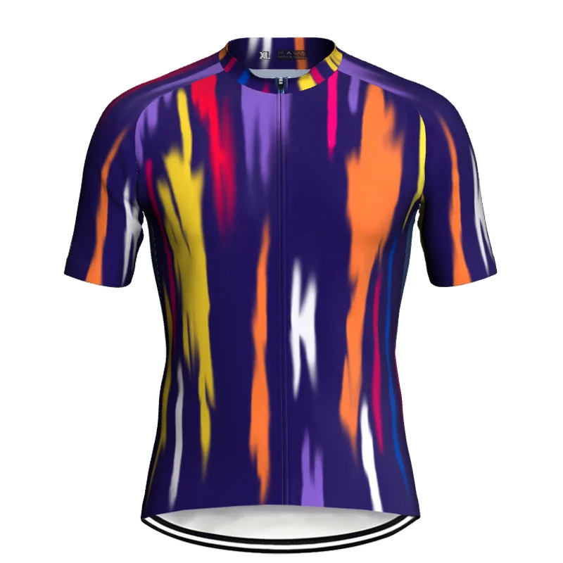 

Colored Short Sleeve Shirt Bicycle, Cycling Clothes, Road Sweater, Bike Downhill Jacket, Primal Top, Uniform Jersey, Race Wear