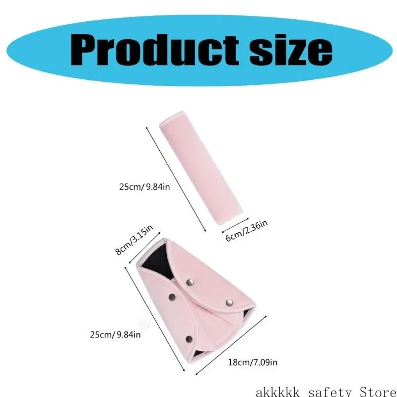 تضيف وسادة الكتف لحزام أمان السيارة للأطفال من XXFF لمسة من المرح والأمان إلى أي سيارة داخلية مناسبة للتنقلات اليومية #6