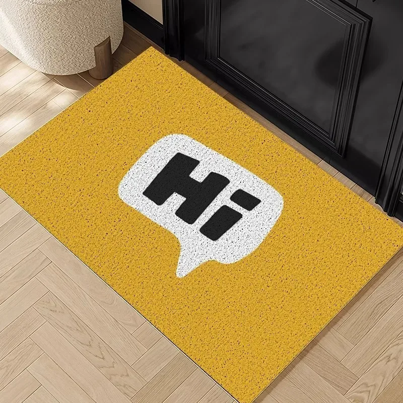 Minimalistische Fußmatte für den Eingangsbereich, Bodenmatte mit niedlichem Muster, schmutzabweisend, leicht zu pflegen, rutschfeste Matte, maschinenwaschbare Fußmatte