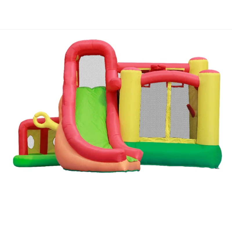 Small Slide Combination Indoor/Outdoor Playground Equipment Multifunctional PVC Slide Plus Trampoline Factory Customization