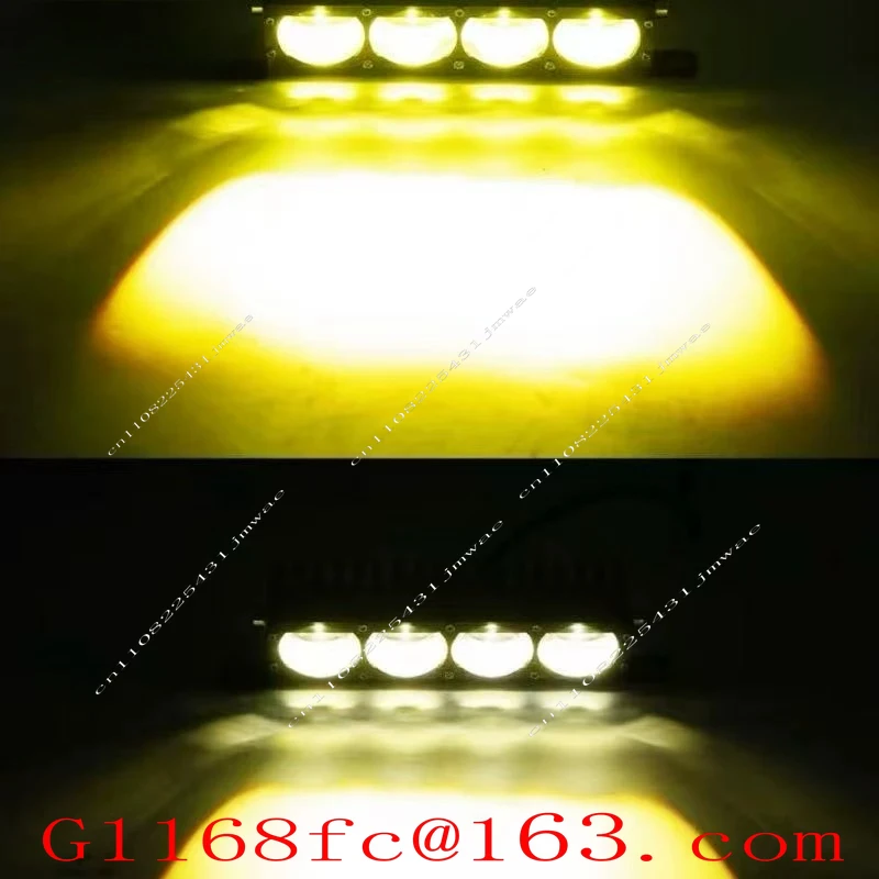 A Pair of Hidden LED Lights on The Grille for Road Paving, Ultra-thin for Automobiles, Trucks, and Off-road Vehicles