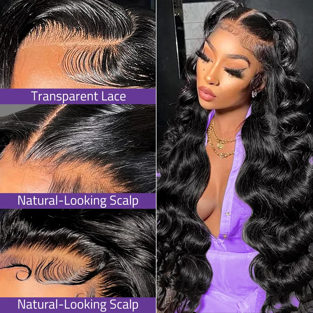 30 40 بوصة الجسم موجة باروكة من شعر طبيعي 13x6 Hd الدانتيل الشفاف الجبهة باروكة من شعر طبيعي 200 الكثافة 13x4 HD الدانتيل الباروكة الأمامية للنساء #2