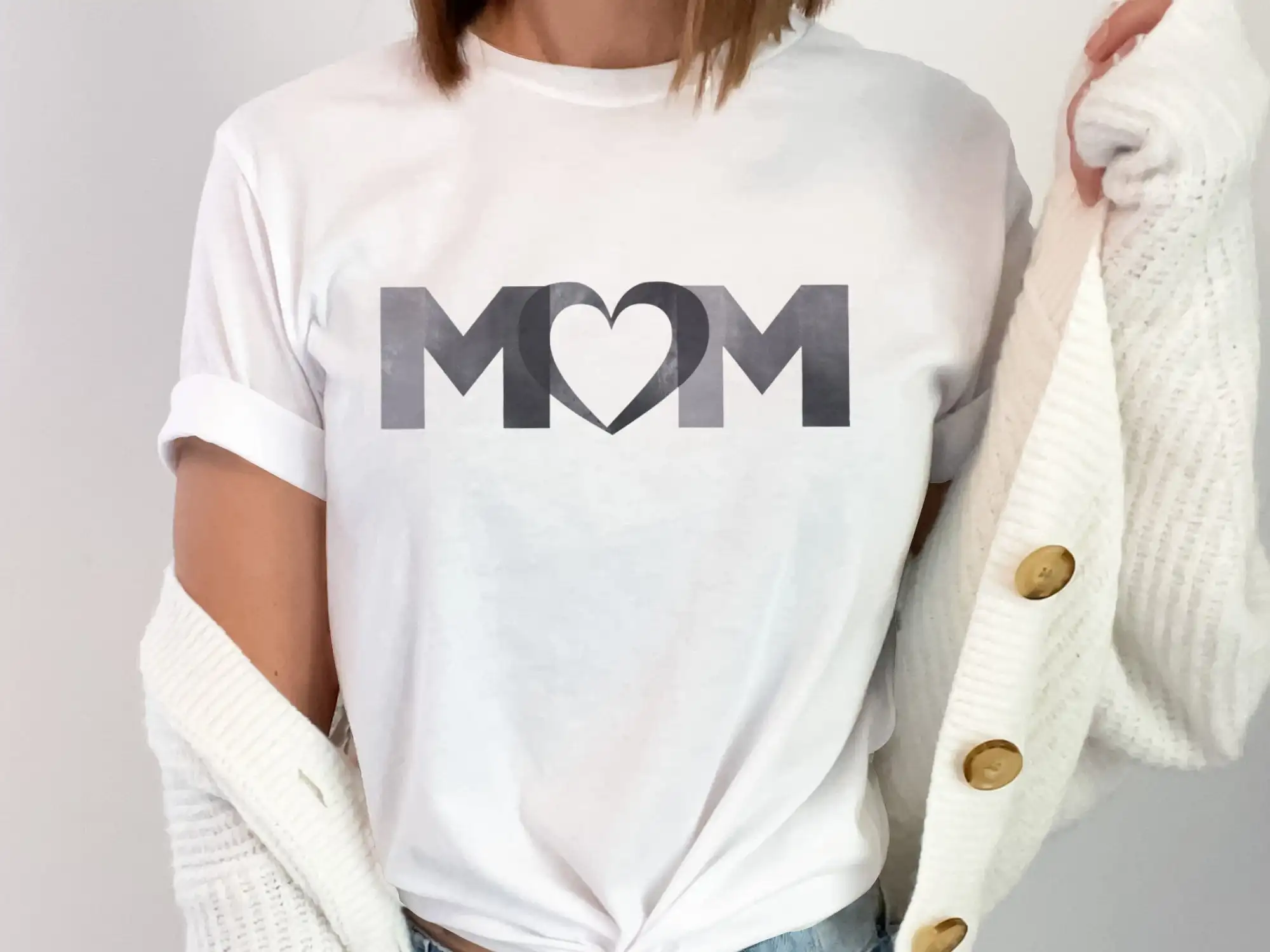 Loving Mom Heart T Shirt Perfect Mothers Day Show Love And Appreciation To Your