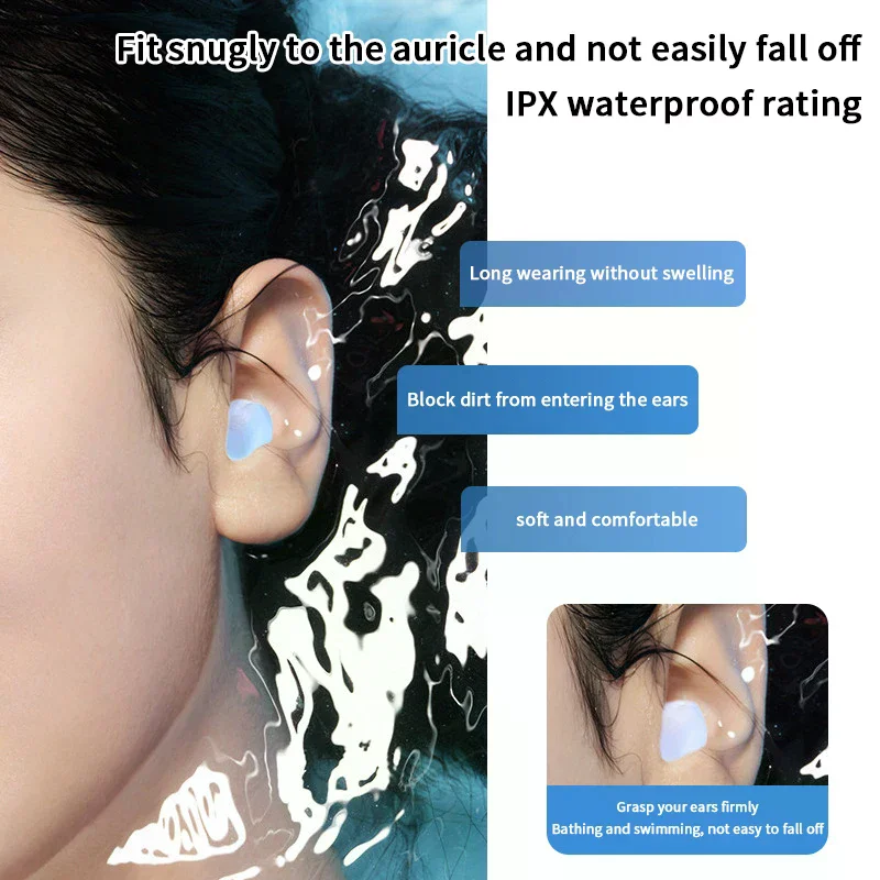 4/6 قطعة سدادات سيليكون لينة الشمع الأذن المقابس قابلة لإعادة الاستخدام إلغاء الضوضاء هلام الأذن المقابس سماعات أذن مقاومة للماء للنوم السباحة