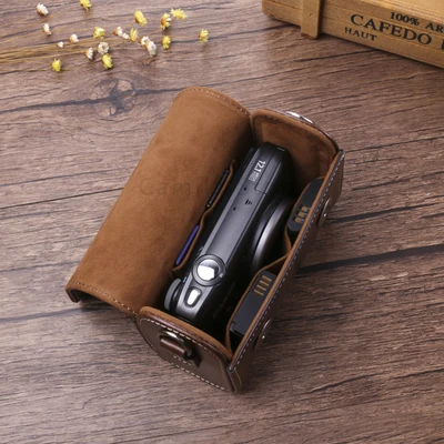 Kamera Retro skórzane etui torba dla mikro pojedyncze SONY RX100 VII VI V VA IV III II HX90 HX80 HX99 HX95 HX60V HX50 HX30 HX20