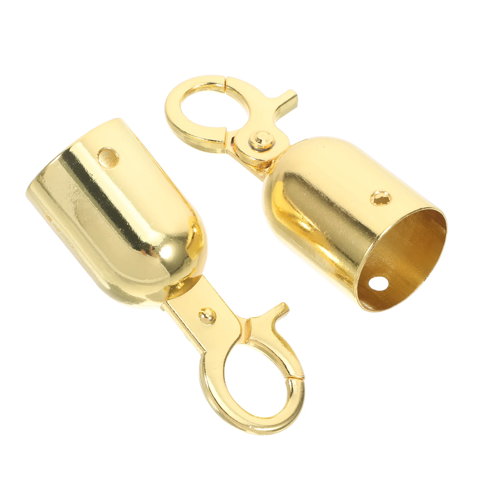 

2pcs Barrier Rope End Caps Stainless Steel Hooks for Stanchion Ropes Crowd Control Handrail Accessories Post Queue