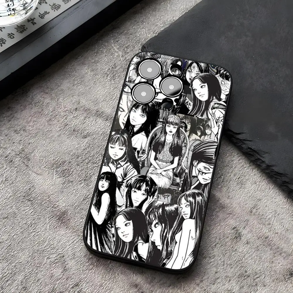 japan junji ito terror Phone Case Funda for iphone 14 16 13 11 15ProMax 12 Pro Max Mini Xr Xs X 7 Plus Covers