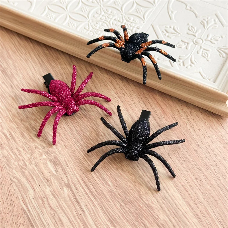 

Halloween Headgear Spider Hairpin Female Holiday Dress Up Funny Hairpin Little Girl Atmosphere Prop Ornament Hair Clips