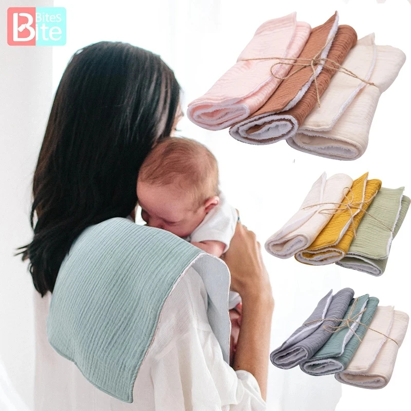 

2024 Infant 3PCS Towel Facecloth Baby Bath Towel Handkerchief Cotton Burp Cloth Soft Absorbent Gauze Kindergarten Kids Washcloth