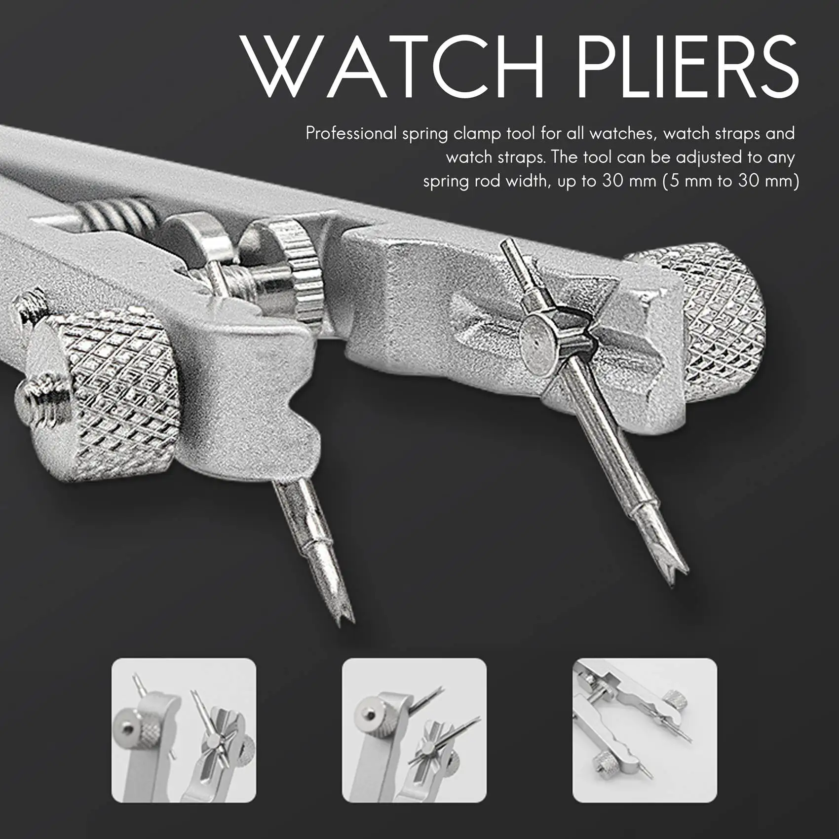 AA83 Watch Bracelet Pliers 6825 Standard of Spring Bar Remover Watch Bands Repair Removing Tool