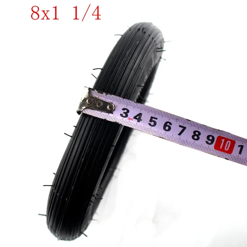 High performance 8 inch tyre 8X1 1/4 Scooter Tire & Inner Tube fit  Bent Valve Suits Bike Electric / Gas  Tyre