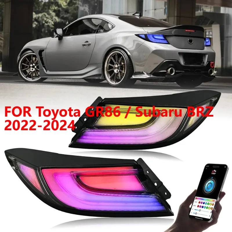 

1 пара светодиодных указателей поворота RGB для Toyota GR86/Subaru BRZ 2022-2024
