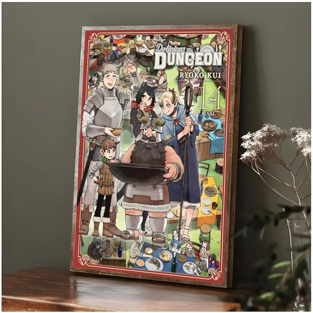 manga adventure D-Delicious in Dungeon Poster Modern Wall Art Bedroom Living Room Print Unframed