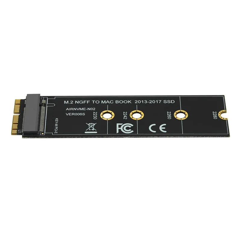 M.2 NVME SSD Convert Adapter Card for MacBook Air Pro Retina 2013-2017 NVME/AHCI SSD Kit for A1465 A1466 A1398 A1502