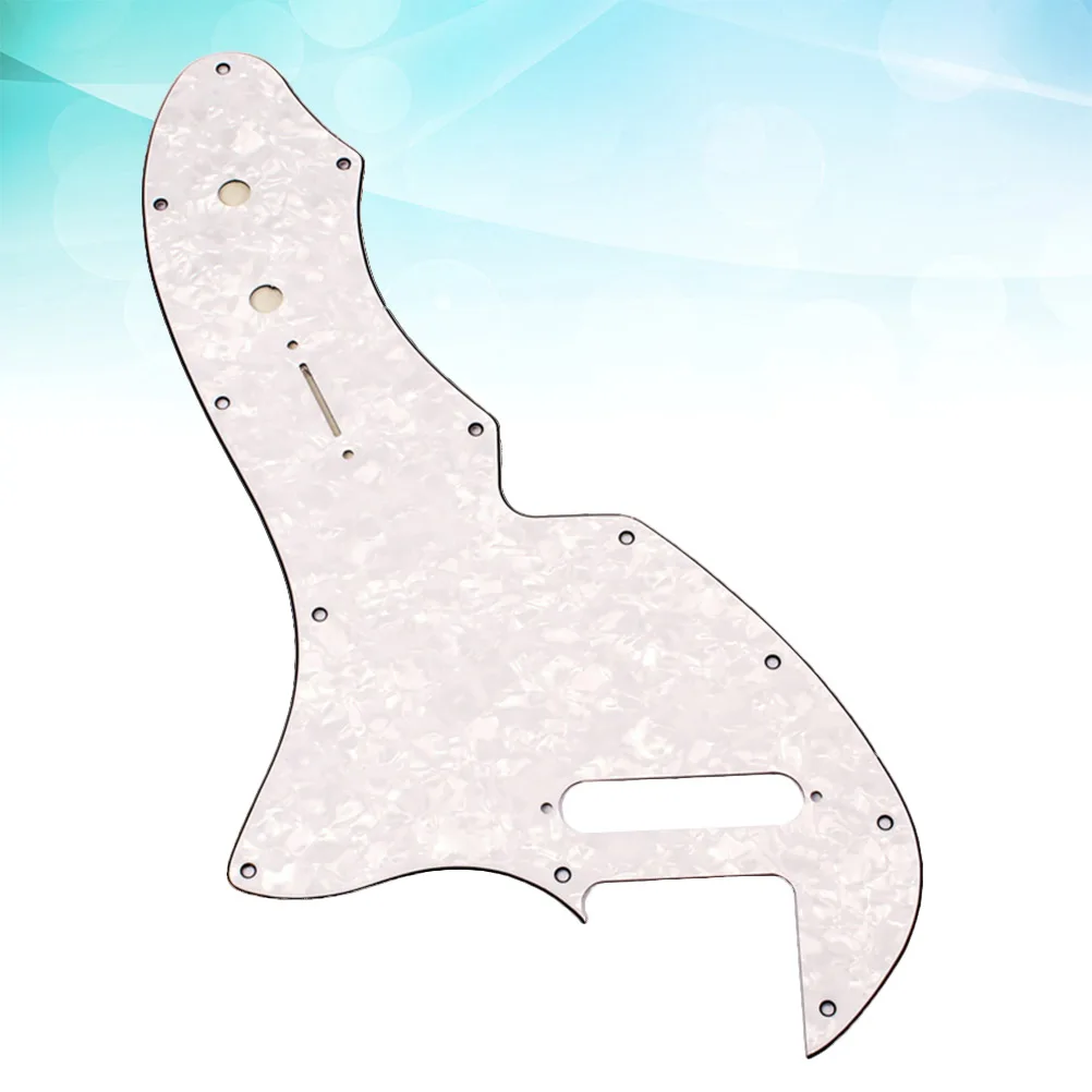 

Broadsword Shape 4 Ply White Re-Issue Style Vintage Elegant Guitar Parts Replacement Accessory Scratch Protection