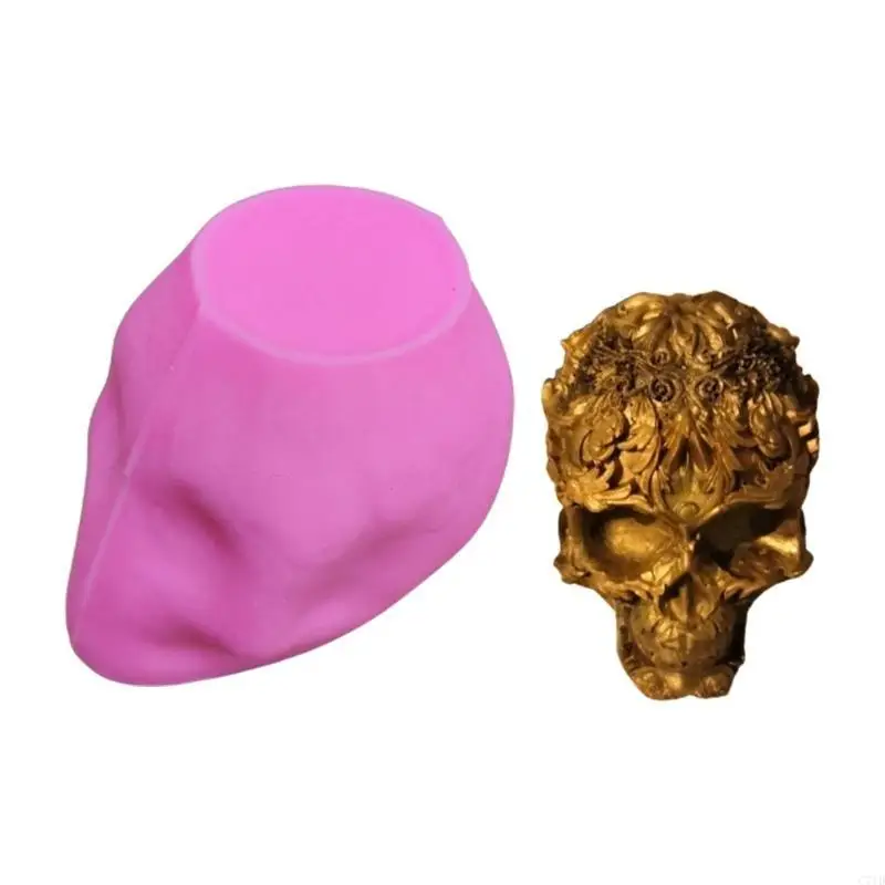 

Flower Skull Silicone Mold Resin Epoxy Casting Making DIY Soap Jewelry