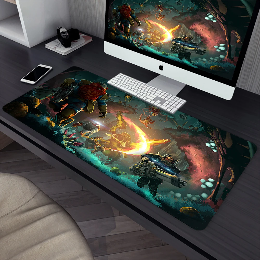 Alfombrilla de ratón grande para juegos Deep Rock Galactic, alfombrilla de ratón para ordenador, alfombrilla de ratón para ordenador portátil, alfombrilla de ratón para oficina, alfombrilla para teclado XXL, alfombrilla de escritorio