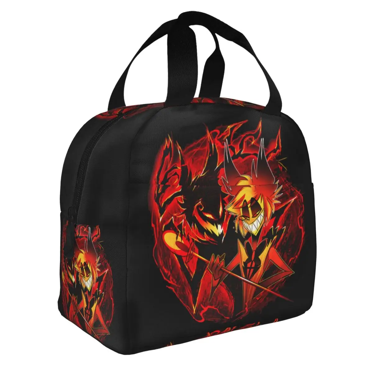 Hazbins Anime Animation Hotel Thermal Insulated Lunch Bags Women Portable Lunch Container Work School Travel Storage Food Box
