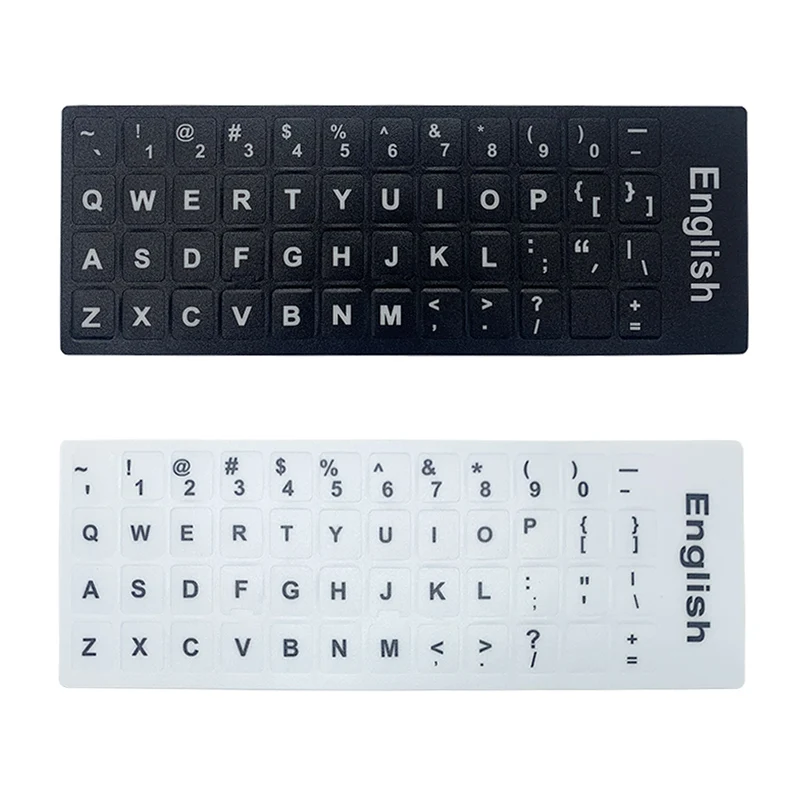 Englisch Spanisch Italienisch Koreanische Tastaturaufkleber Frosted PVC Sprachentastaturaufkleber für Laptop Desktop PC – Detail 1