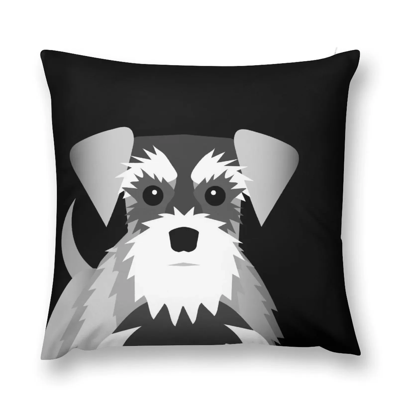 

Schnauzer Throw Pillow Cusions Cover anime girl pillow