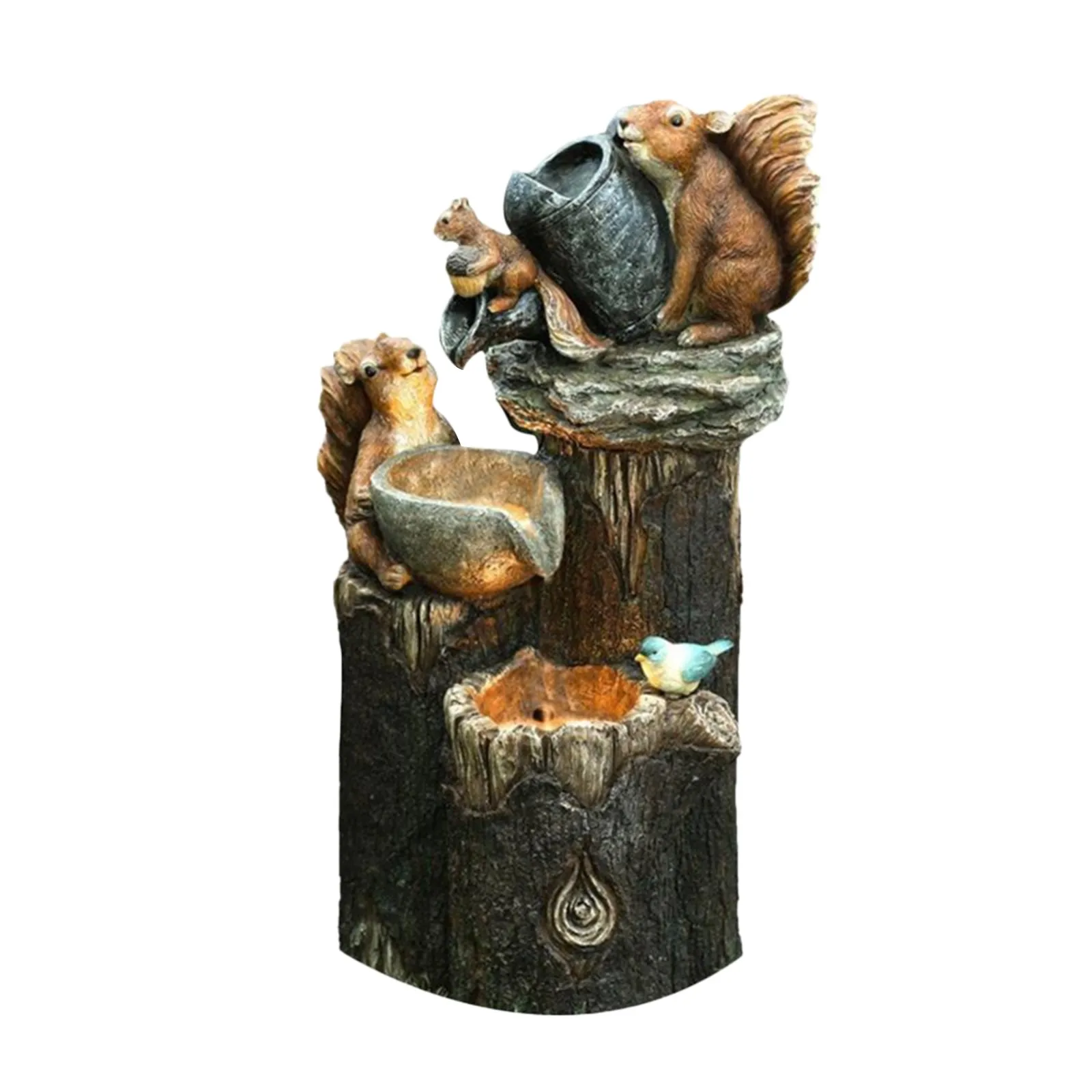 

Garden Squirrel Statue Decoration Animal Garden Statue With Solar Led Lights Resin Squirrel Large Outdoor Statues And Sculptures