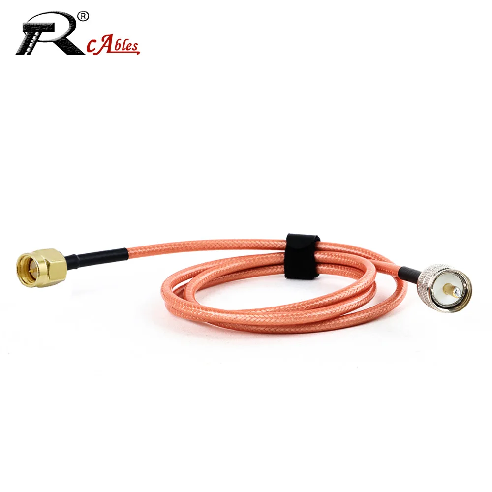RG400 Cable SMA Male to UHF Male RF Adapter  50 Ohm Semi-Flexible Coaxial Pigtail High Frequency Test Jumper for Electronics