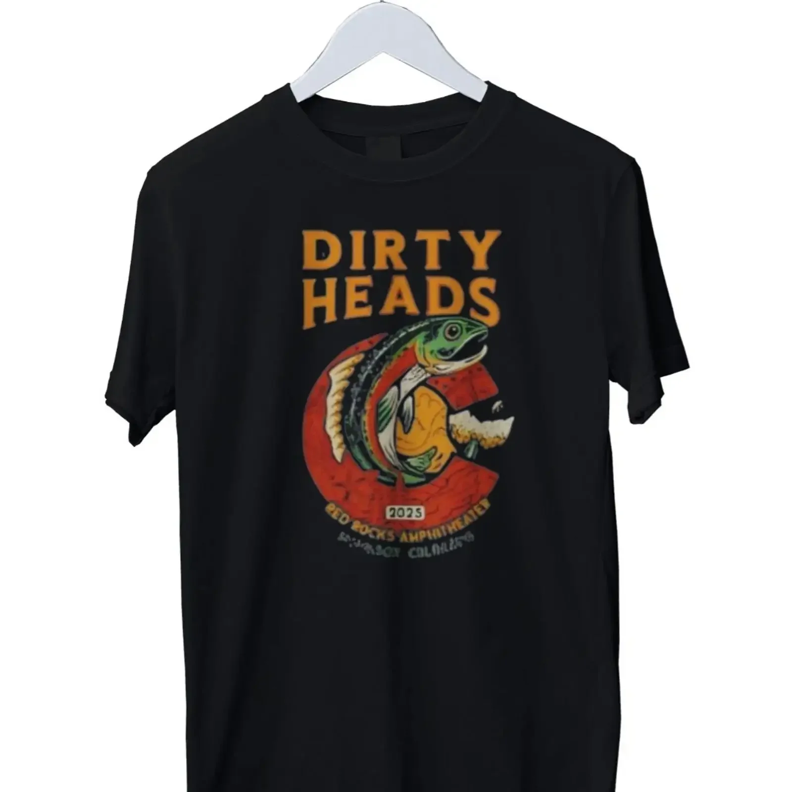 Dirty Heads 2025 Red Rock Grafik T Shirt Herren S M L XL 2 3 4 vintage Washed Casual Breathable designer clothes Unisex graphic