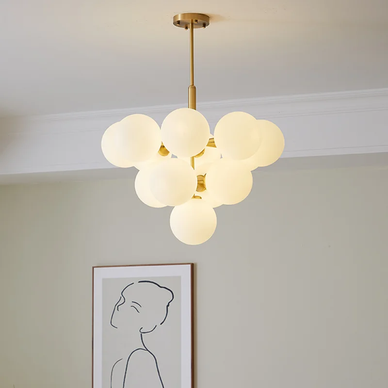 lustre de vidro moderno para sala e quarto lampada pendurada loja francesa luz pingente decoracao de casa lustre luxo 01