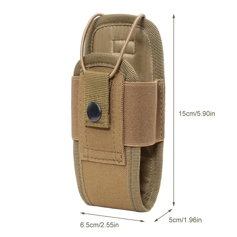 1000D Tactical Molle Radio Walkie Talkie Pouch Waist Bag Holder Pocket Portable Interphone Holster Carry Bag for Hunting Camping