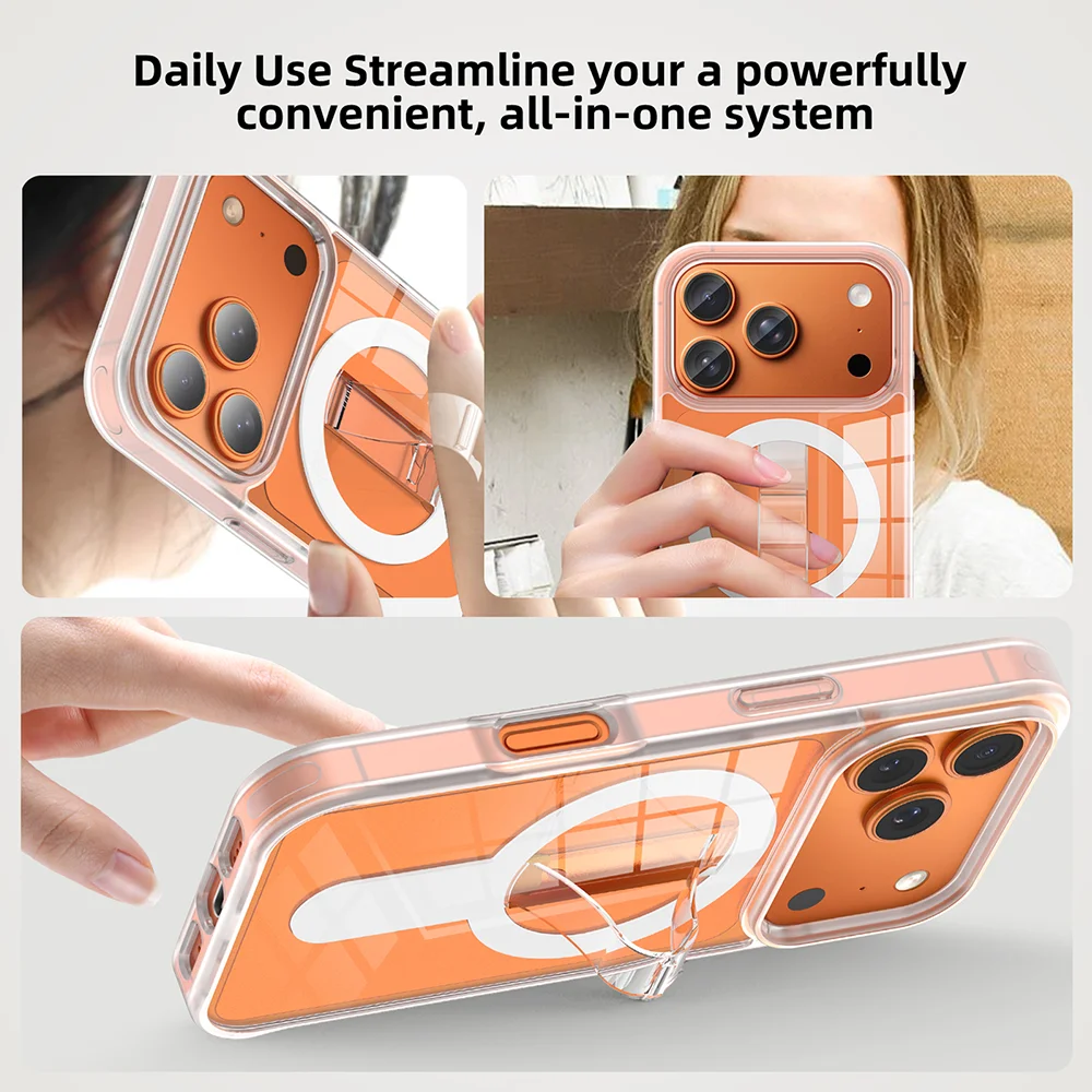 حامل مغناطيسي Ultra Grippopso لهاتف iPhone 17 Air 16 Pro Max [متوافق مع MagSafe] حلقة هاتف شحن لاسلكي Co