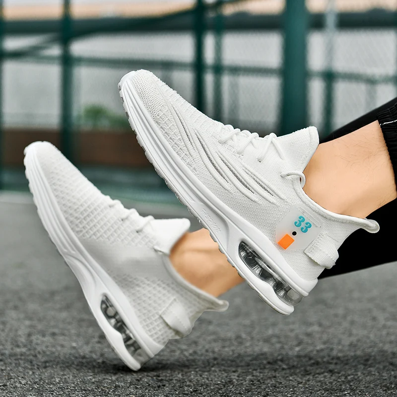 Men's Youth Air-Cushioned Running Shoes, Lightweight Breathable Mesh Sports Casual Shoes, Suitable for Students, Daily Walking, and Training. 2026 New Design, Sizes 39-46, Available in Various Colors