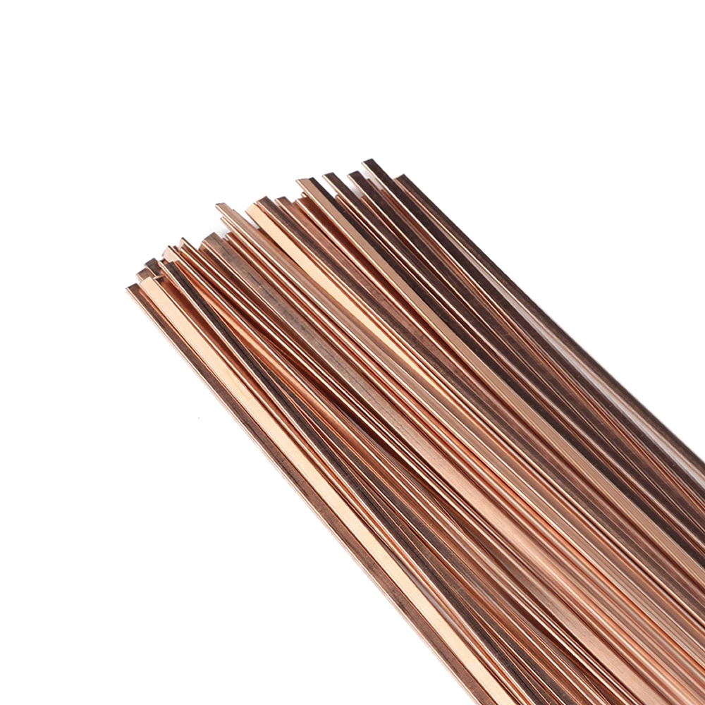 10PCS/20PCS/40PCS/60PCS/80PCS Flat Type Welding Rods BCu93P Phosphor Copper Electrode Welding Wire No Need To Add Flux