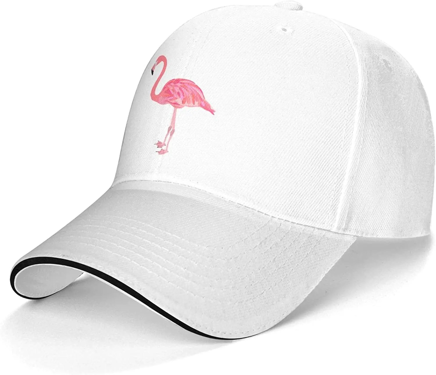 Pink Flamingo Bird Unisex Dad Hat Adjustable Trucker Hat Classic Baseball Cap