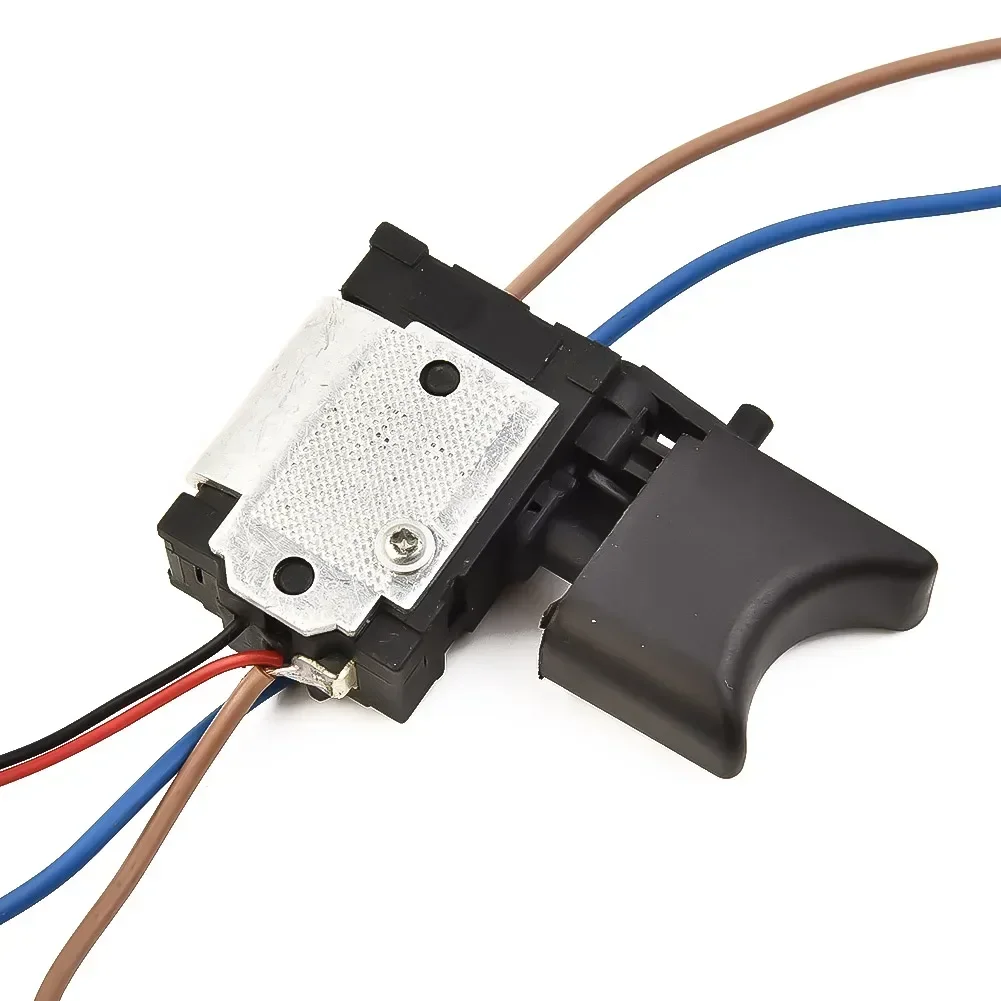 Joli à gâchette à bouton-poussoir de contrôle de vitesse anti-poussière, perceuse électrique, outils électriques, DC, 7.2-24V, 1 pièce