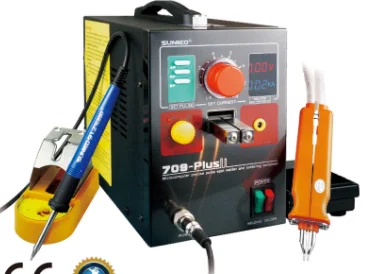 

SUNKKO 709 Plus 4.3KW Spot Welding Machine for 18650 Battery Nickel Strip Welding Precision Pulse Spot Welder with Soldering Pen