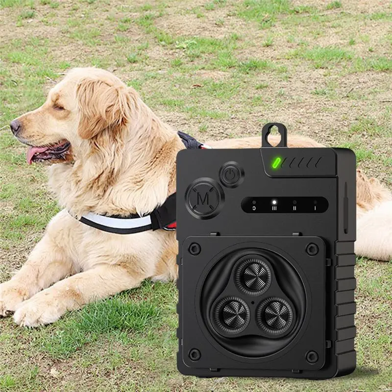 ABHI-Ultrasonic Dog Anti Barking Device Waterproof Dog Barking Control Device USB Rechargeable Dog Driving Device - view 4