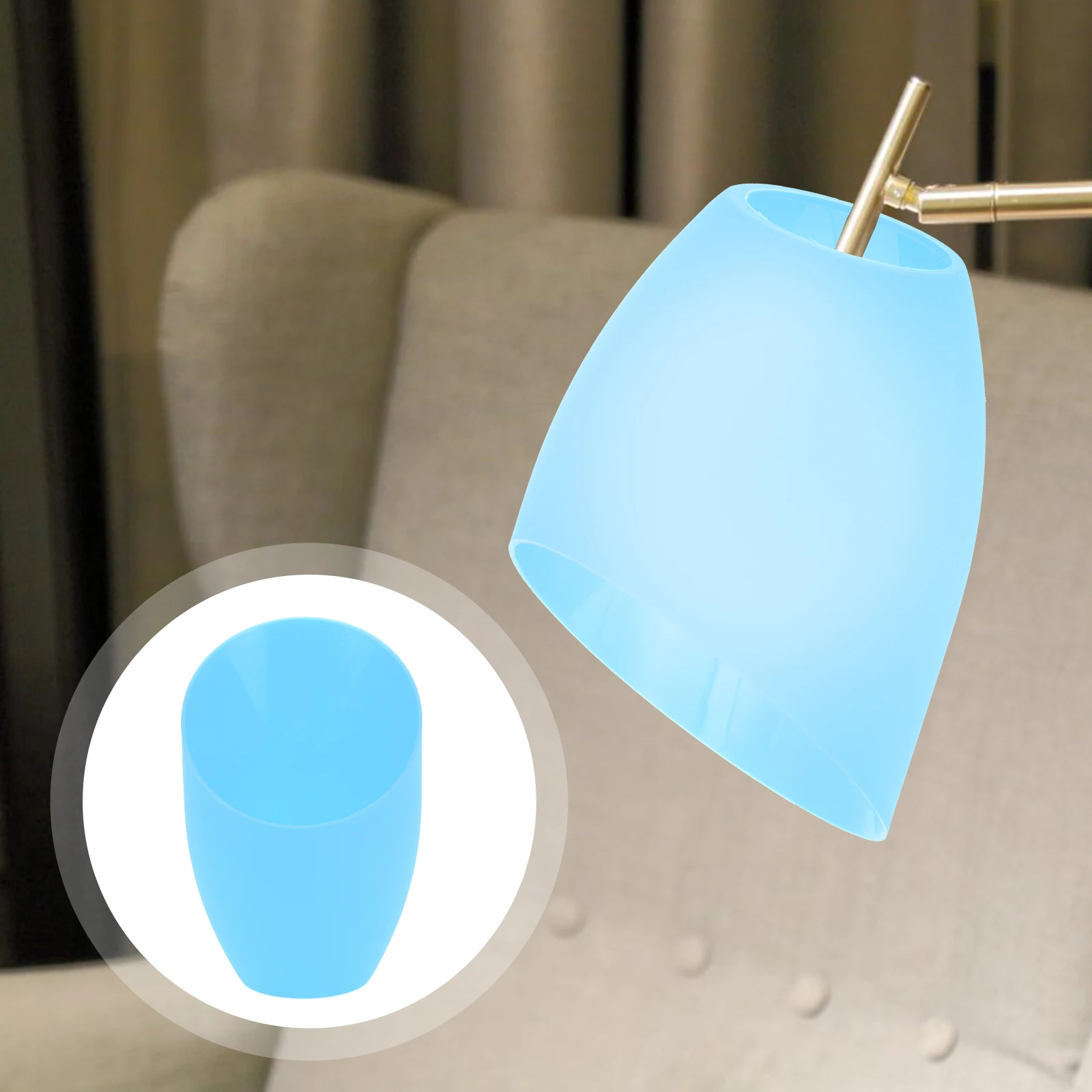 

4pcs Plastic Lampshade Slanted Horseshoe Shape Replacement Cover For Wall Table Home Decor Dust Protection Soft Shade