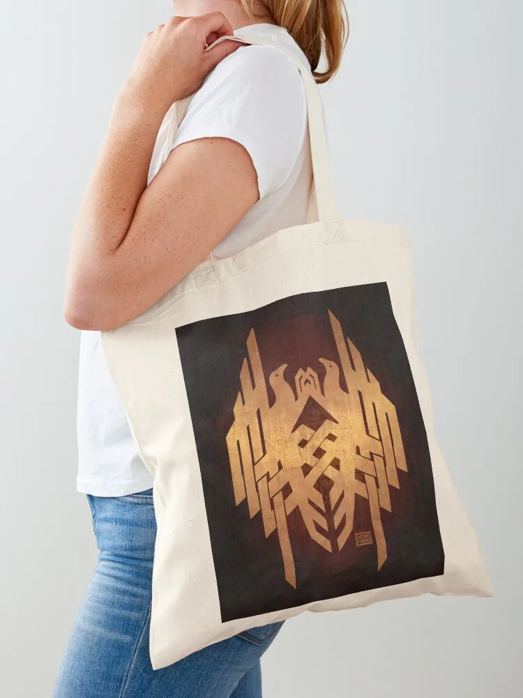 Dragon Age: Golden Hawke Family Crest Tote Bag reusable shopping bag Beach bag Canvas Tote